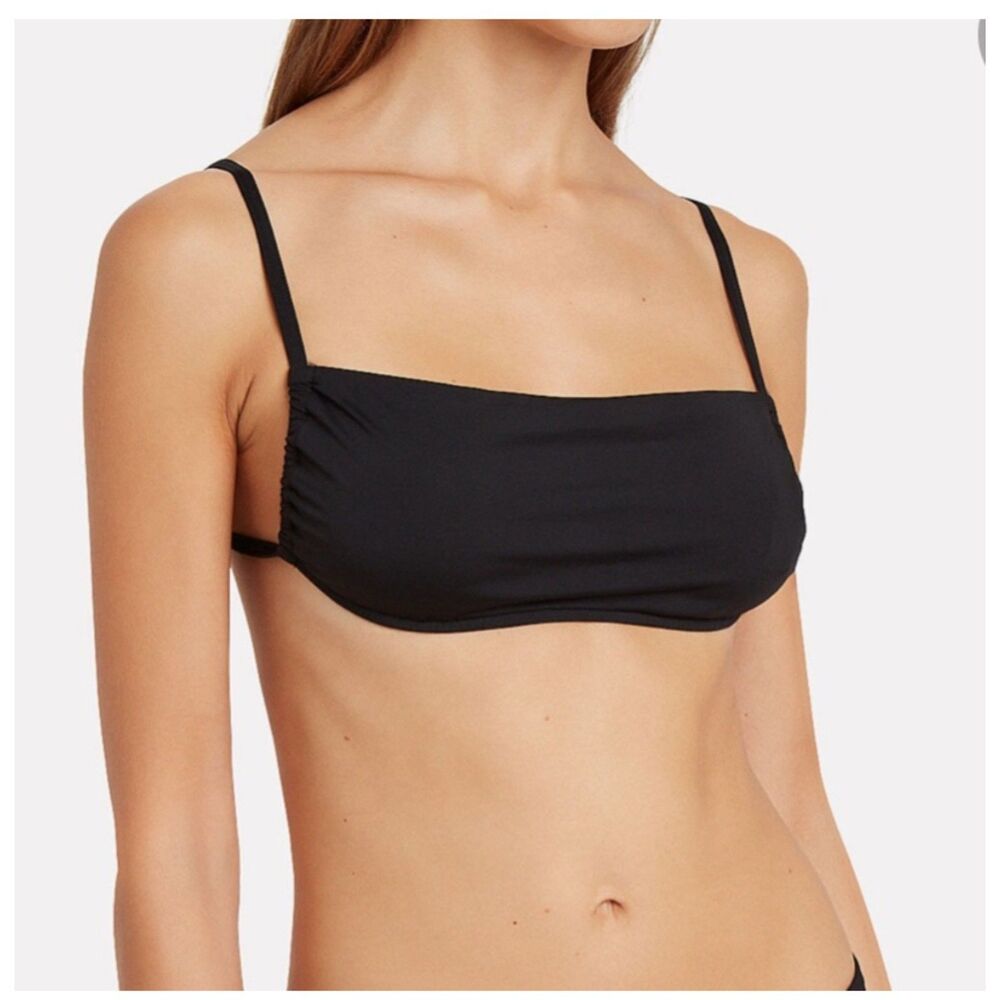 NWT We Wore What  Black Leigh Bikini top size XS